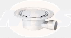 McAlpine Slim FLR Gully NRV 2 Pce Wht Cover VSG52SL-WH Bathroomsuites