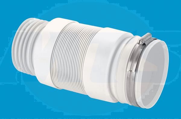 McAlpine WC-F21S flexible WC Conn & J/Clip (10bx)