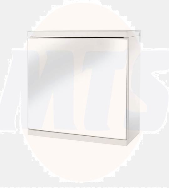 Croydex WC257122 1-Dr Self Ass Cabinet Wht