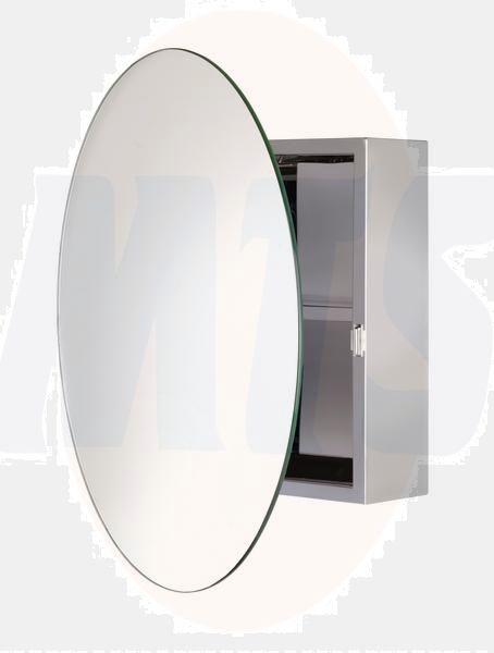 Croydex WC836005 Severn Circ Mirror Cabinet S/S