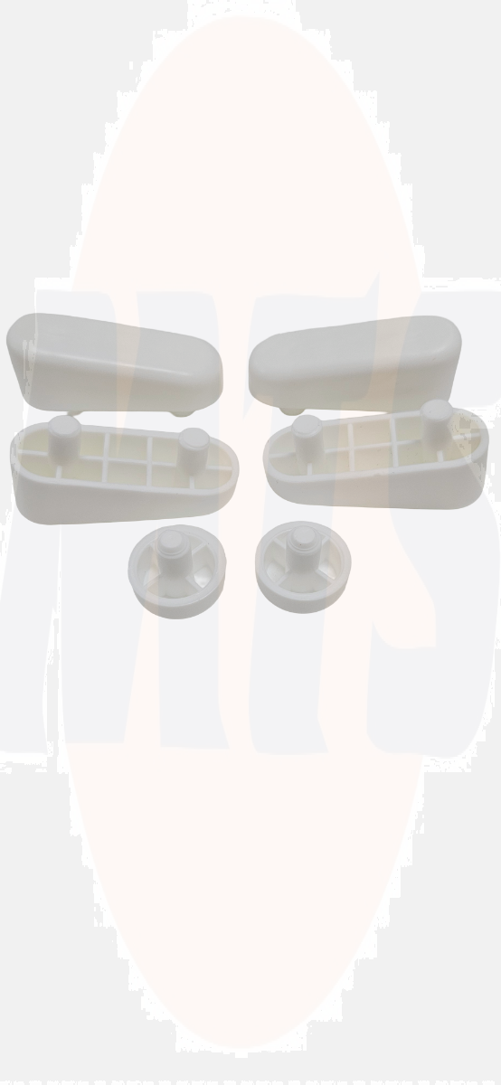 Toilet Seat Wedge Buffer Pads 4xLong 2xSmall