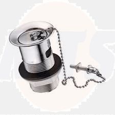 Twyford Chain waste fitting 11/4” slotted plastic plug WF4330CP