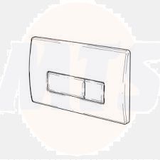 Wirquin Caspia White dual flush push plate -SYG612BS