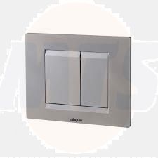 Wirquin Matt Chrome Essential dual flush control plate -55720349