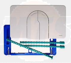 WISA 2100 MATT CHROME FLUSH PLATE 8050.420759