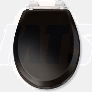 Croydex WL601121H Lene Flexi Fit Toilet Seat Black