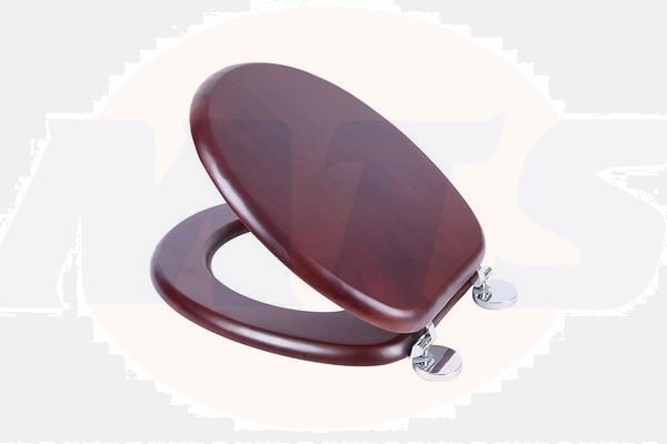 Croydex WL602252H Davos Mahogany Toilet Seat