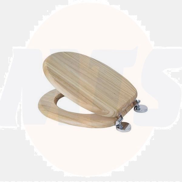 Croydex WL602376H Rutland Solid Wood Toilet Seat