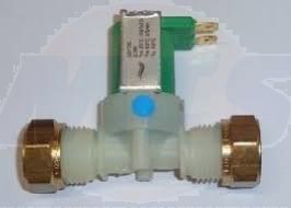 WS3850-8LPM Water solenoid 15 mm compression, EKI, 12 V DC green coil 8 LPM regulator