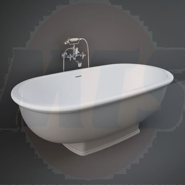 RAK Washington Freestanding Bath Tub In Grey WTBT15681503 Bathroomsuites