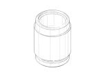 Dornbracht connection nipple shower ex. Spare parts 092403145 chrome, 092403145-00 / Villeroy and Boch 092403145