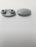 Pressalit A4033000 buffer for seat oval Grey. Pack of 4