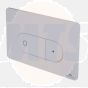 Porcelanosa Smart Line Oval Double Flush Button white 100104501
