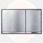 Geberit Omega60 flush plate, square, dual flush, surface-even