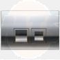 Geberit 115.135.21.5 Delta25 Dual Flush Plate Gloss Chrome