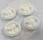 WHITE CIRCLE SET OF 4 BUFFERS SOLD AS SEEN IN THE PHOTOGRAPH