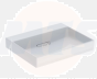 Geberit ONE washbasin, horizontal outlet: B=60cm, T=48cm, Tap hole=without, Overflow=without, white / KeraTect, glossy white   505.033.00.1