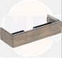 Geberit ONE cabinet for washbasin, with one drawer: Washbasin width=120cm, H=26.6cm, T=47cm, hickory / wood-textured melamine  505.075.00.6