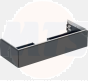 Geberit ONE cabinet for washbasin, with one drawer: Washbasin width=120cm, H=26.6cm, T=47cm, black / matt coated  505.075.00.8