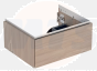 Geberit ONE cabinet for washbasin, with one drawer: Washbasin width=60cm, H=26.6cm, T=47cm, oak / wood-textured melamine  505.071.00.5