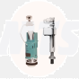 Siamp Monaco Cistern Pack, Flush Valve, Fill Valve & Push button