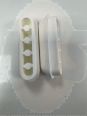 2 inches x 1/2 inch Toilet seat Long Buffers White 3325414 sold as PAIR
