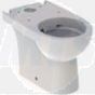Geberit Selnova Compact floor-standing WC for close-coupled exposed cistern, washdown, multidirectional outlet, semi-shrouded, small projection, Rimfree: white  500.478.01.7