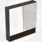 Selnova Square 78.8 cm Mirror cabinet, two doors, Lava 501.269.00.1