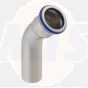 Geberit Mapress Stainless Steel bend 45° with plain end, FKM, blue, 54 / 50248
