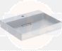 Geberit ONE washbasin, horizontal outlet: B=60cm, T=48cm, Tap hole=central, Overflow=without, white / KeraTect, glossy white   505.034.00.1