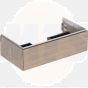 Geberit ONE cabinet for washbasin, with one drawer: Washbasin width=90cm, H=26.6cm, T=47cm, oak / wood-textured melamine  505.073.00.5
