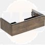 Geberit ONE cabinet for washbasin, with one drawer: Washbasin width=90cm, H=26.6cm, T=47cm, hickory / wood-textured melamine  505.073.00.6