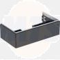 Geberit ONE cabinet for washbasin, with one drawer: Washbasin width=90cm, H=26.6cm, T=47cm, black / matt coated  505.073.00.8