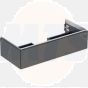 Geberit ONE cabinet for washbasin, with one drawer: Washbasin width=105cm, H=26.6cm, T=47cm, lava / matt coated  505.074.00.3