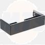 Geberit ONE cabinet for washbasin, with one drawer: Washbasin width=105cm, H=26.6cm, T=47cm, black / matt coated  505.074.00.8