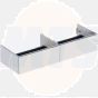 Geberit ONE cabinet for washbasin, with two drawers: Washbasin width=135cm, H=26.6cm, T=47cm, white / high-gloss coated  505.076.00.1