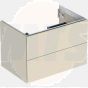 Geberit ONE cabinet for washbasin, with two drawers: Washbasin width=75cm, H=50.4cm, T=47cm, white / high-gloss coated  505.262.00.1