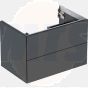 Geberit ONE cabinet for washbasin, with two drawers: Washbasin width=90cm, H=50.4cm, T=47cm, black / matt coated  505.263.00.8
