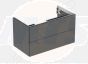 Geberit ONE cabinet for washbasin, with two drawers: Washbasin width=90cm, H=50.4cm, T=47cm, lava / matt coated  505.263.00.3