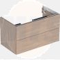 Geberit ONE cabinet for washbasin, with two drawers: Washbasin width=90cm, H=50.4cm, T=47cm, oak / wood-textured melamine  505.263.00.5