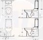 Serel Toilet Seat Standard Close  6402GTL 2206600002 / 8690365030822