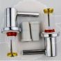 Sphinx 315 S8H70901A20 set of 2 chrome hinges Soft Close Toilet Seat 8711754381520