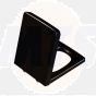 Vitra T4-Frame Soft Close Toilet Seat and Cover Black 96-070-009
