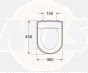 Gustavsberg Logic WC Toilet Seat and Cover  Standard Close 9M016101