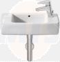 Roca  Hall wall-hung/on-countertop cloakroom basin 500 x 250mm  - 0 taphole A325883000