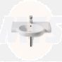 Roca Meridian-N wall-hung basin with ledge 700 x 460mm -  taphole A327240000