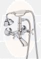 Roca  Carmen twin lever wall-mounted bath-shower mixer with kit A5A014BC00