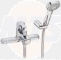 Roca  L20 deck-mounted bath-shower mixer with handset, hose and bracket A5A1809C00