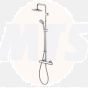 Ideal Standard  Freedom Dual thermostatic exposed shower system with M1 rainshower, fixed riser, M3 handspray and metal pin handles  A6290AA