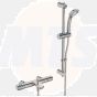 Ideal Standard  Ceratherm T25 exposed thermostatic rim mounted bath shower mixer with idealrain S3 3 function ø80 handspray, 600mm rail and 1.8m hose   A7698AA